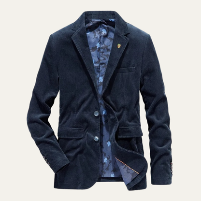 Męska marynarka sztruksowa zapinana na guziki-Blazer for men-Olave