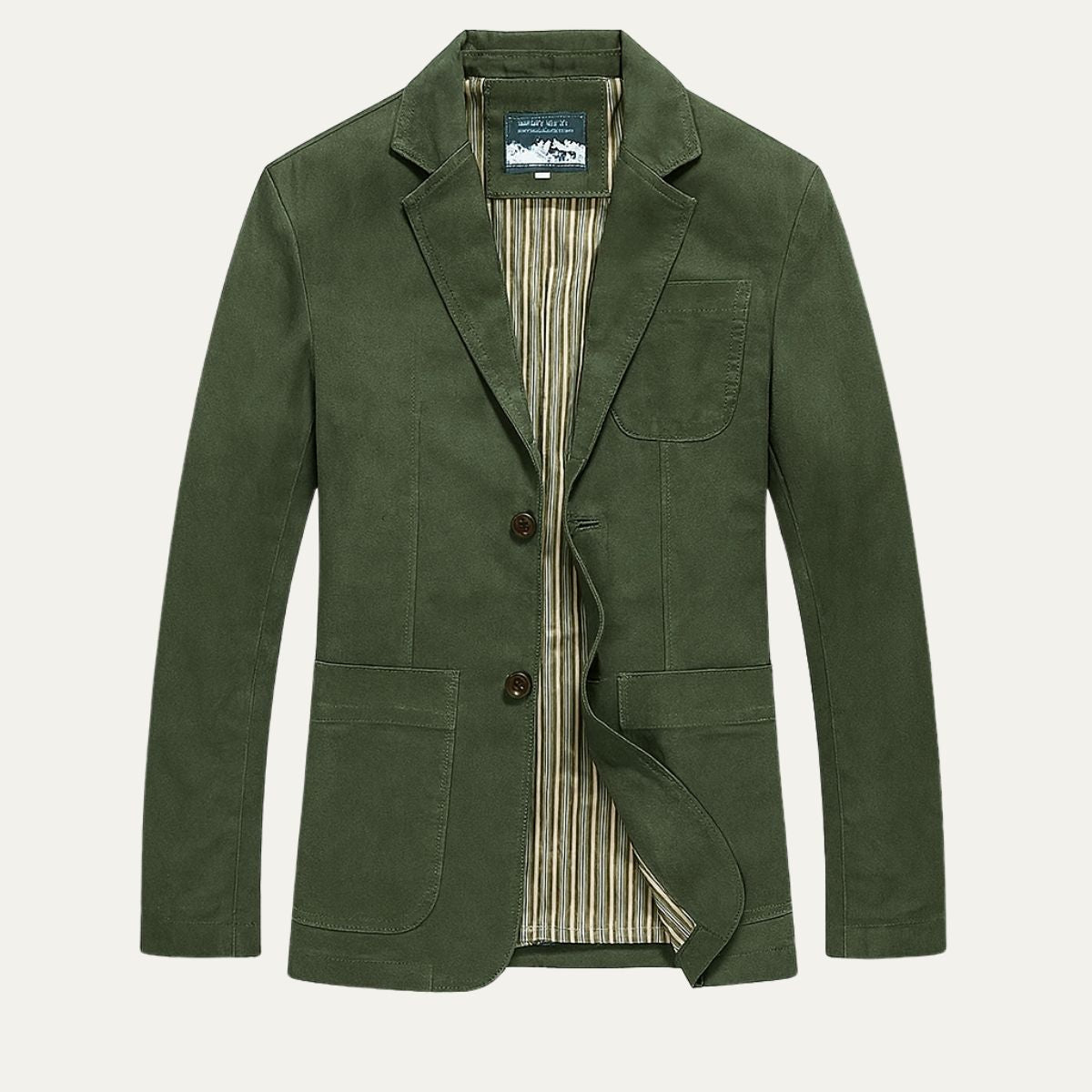 Męska marynarka zapinana na guziki z naszywanymi kieszeniami-Jackets for men-Olave