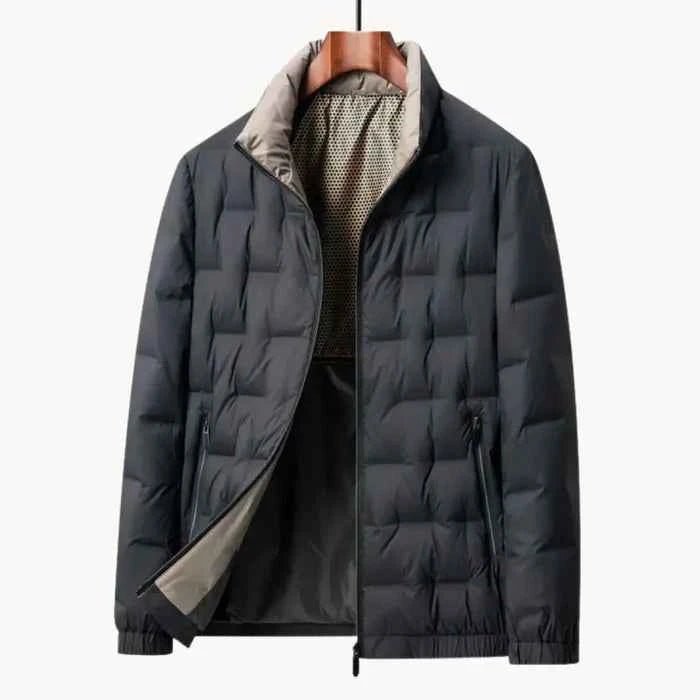 Męska pikowana kurtka typu puffer ze stójką-Jackets for men-Olave