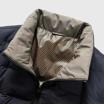 Męska pikowana kurtka typu puffer ze stójką-Jackets for men-Olave