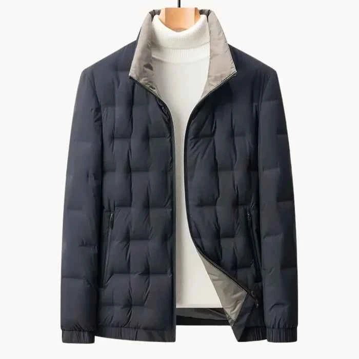Męska pikowana kurtka typu puffer ze stójką-Jackets for men-Olave