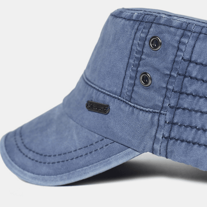 Męska regulowana czapka wojskowa vintage-Accessories for Men-Olave