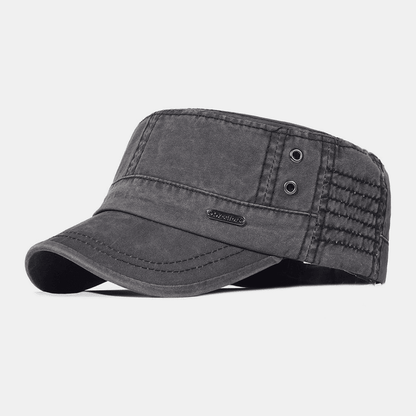 Męska regulowana czapka wojskowa vintage-Accessories for Men-Olave
