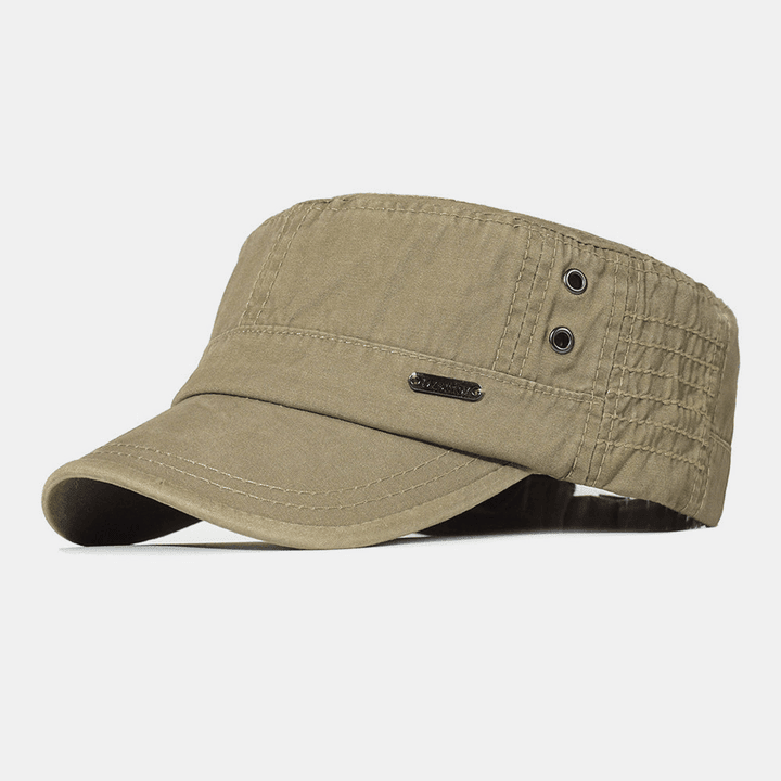 Męska regulowana czapka wojskowa vintage-Accessories for Men-Olave