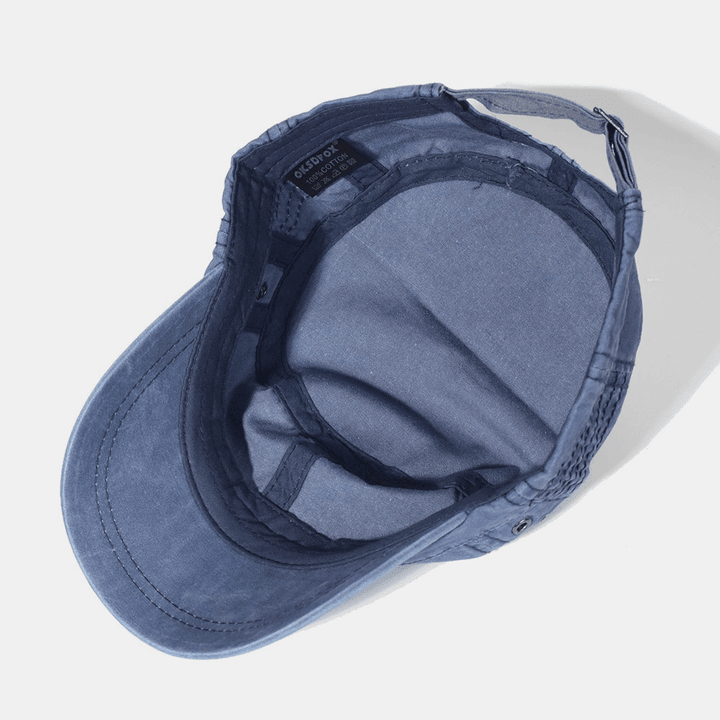 Męska regulowana czapka wojskowa vintage-Accessories for Men-Olave