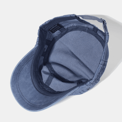 Męska regulowana czapka wojskowa vintage-Accessories for Men-Olave