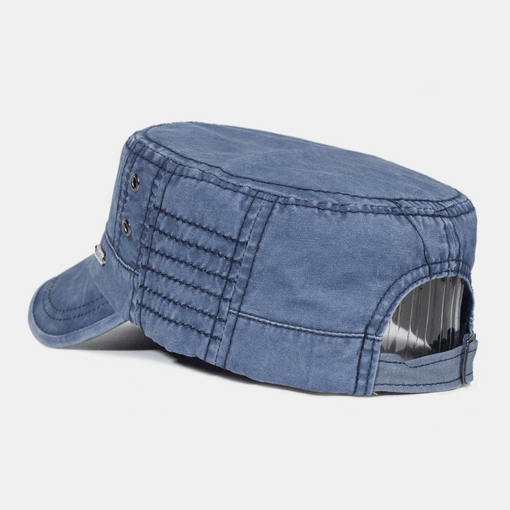 Męska regulowana czapka wojskowa vintage-Accessories for Men-Olave