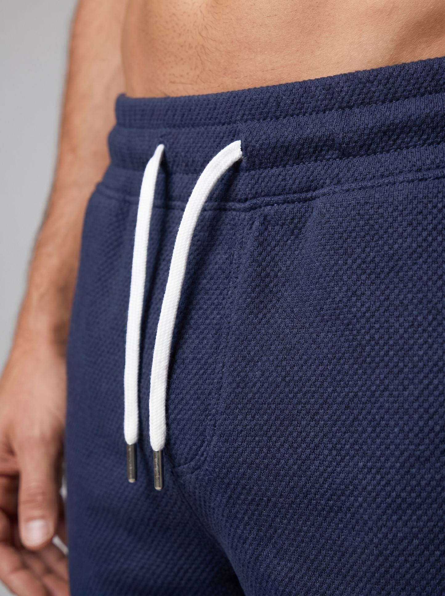 Męski komplet: koszulka polo i szorty o fakturze kratki-Sets for Men-Olave