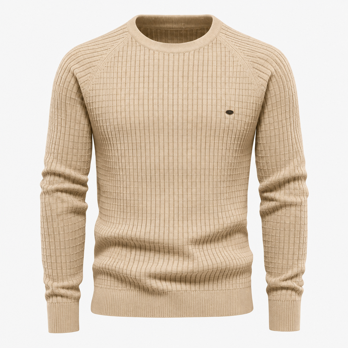 Męski sweter z dzianiny o fakturze kratki-Sweaters for men-Olave