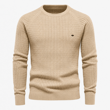 Męski sweter z dzianiny o fakturze kratki-Sweaters for men-Olave