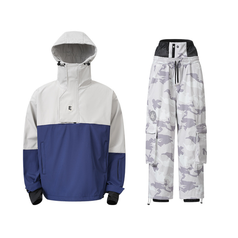 Męski zestaw: kurtka anorak i spodnie cargo-Sets for Men-Olave