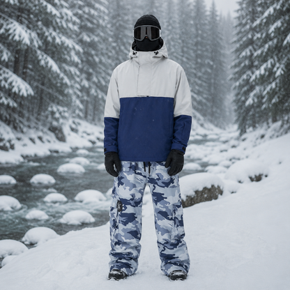 Męski zestaw: kurtka anorak i spodnie cargo-Sets for Men-Olave