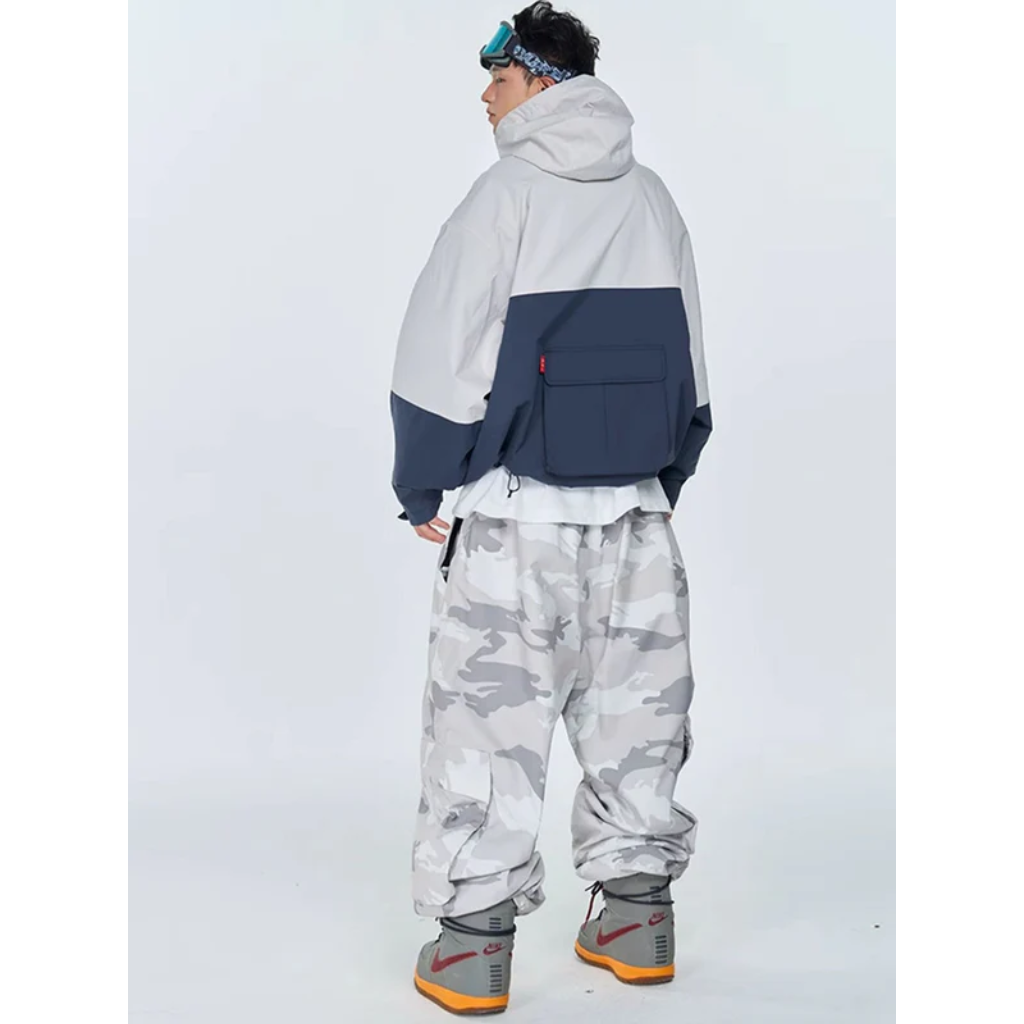 Męski zestaw: kurtka anorak i spodnie cargo-Sets for Men-Olave