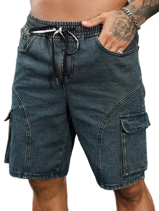 Męskie Szorty Cargo-Shorts For Men-Olave