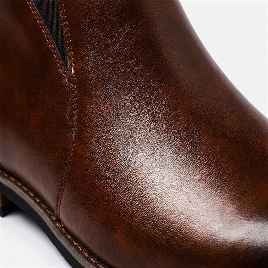 Męskie botki z elastycznymi panelami bocznymi-Footwear for men-Olave