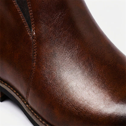 Męskie botki z elastycznymi panelami bocznymi-Footwear for men-Olave