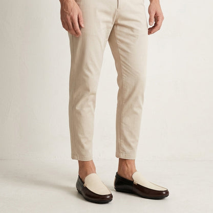 Męskie dwukolorowe mokasyny wsuwane-Footwear for men-Olave