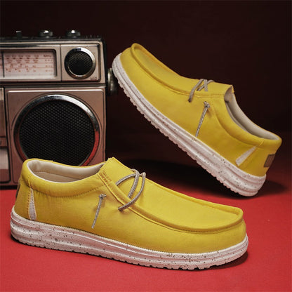 Męskie mokasyny wsuwane z nakrapianą podeszwą-Footwear for men-Olave