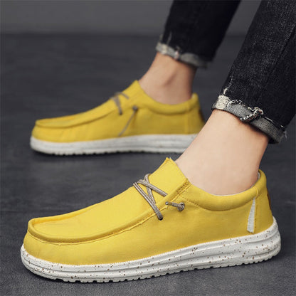 Męskie mokasyny wsuwane z nakrapianą podeszwą-Footwear for men-Olave