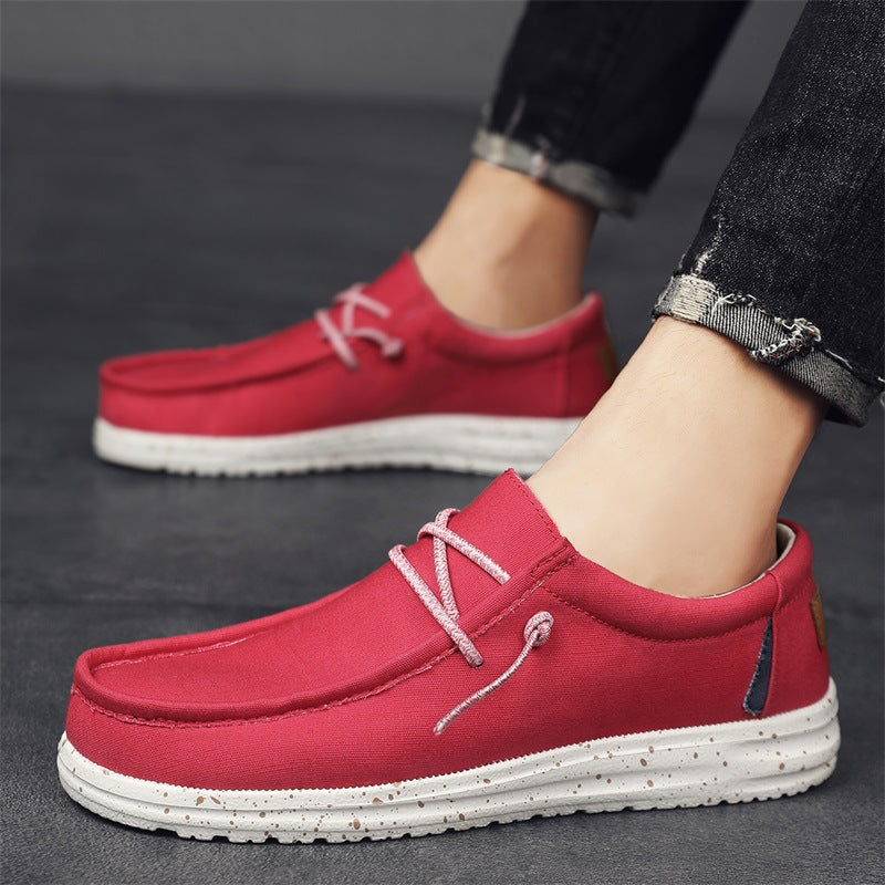 Męskie mokasyny wsuwane z nakrapianą podeszwą-Footwear for men-Olave