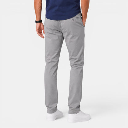 Męskie spodnie chino typu slim fit-Pants for Men-Olave
