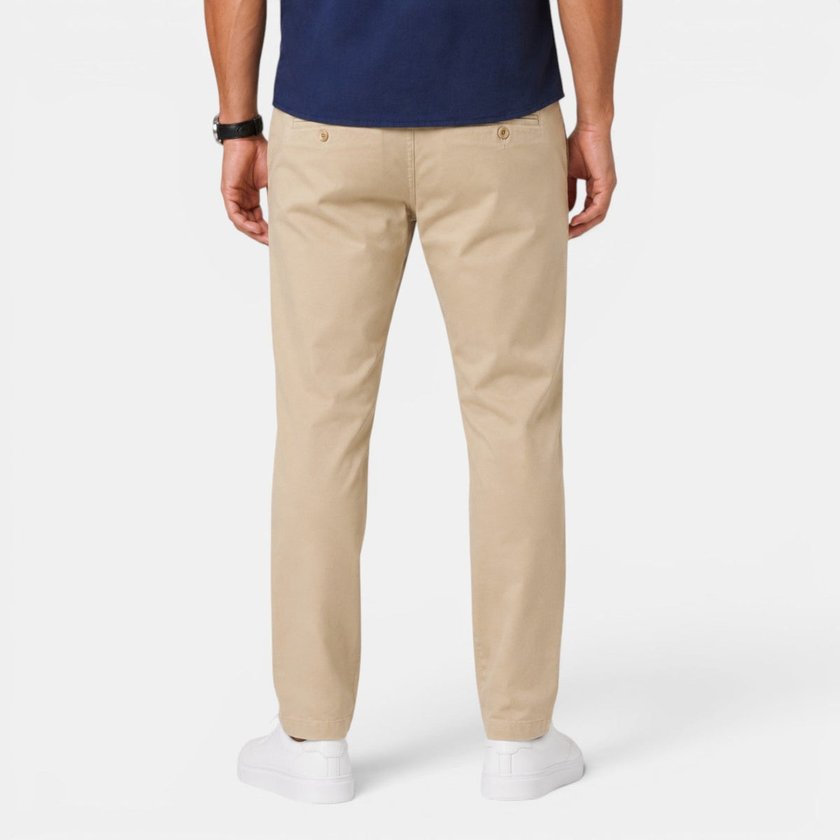 Męskie spodnie chino typu slim fit-Pants for Men-Olave