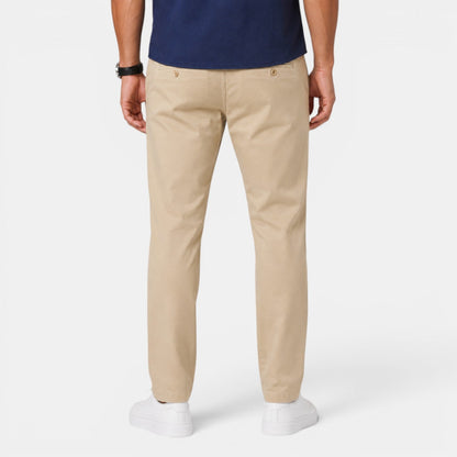 Męskie spodnie chino typu slim fit-Pants for Men-Olave