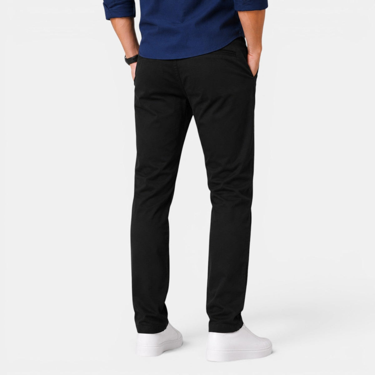Męskie spodnie chino typu slim fit-Pants for Men-Olave