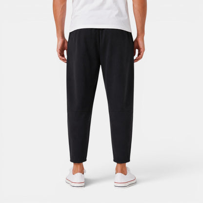 Męskie spodnie haremki z wiązanym pasem-Pants for Men-Olave