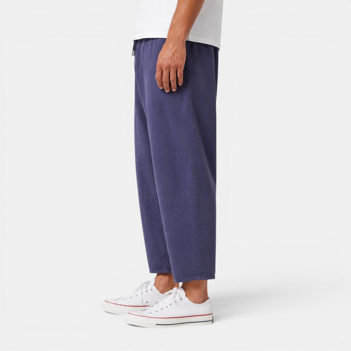 Męskie spodnie haremki z wiązanym pasem-Pants for Men-Olave