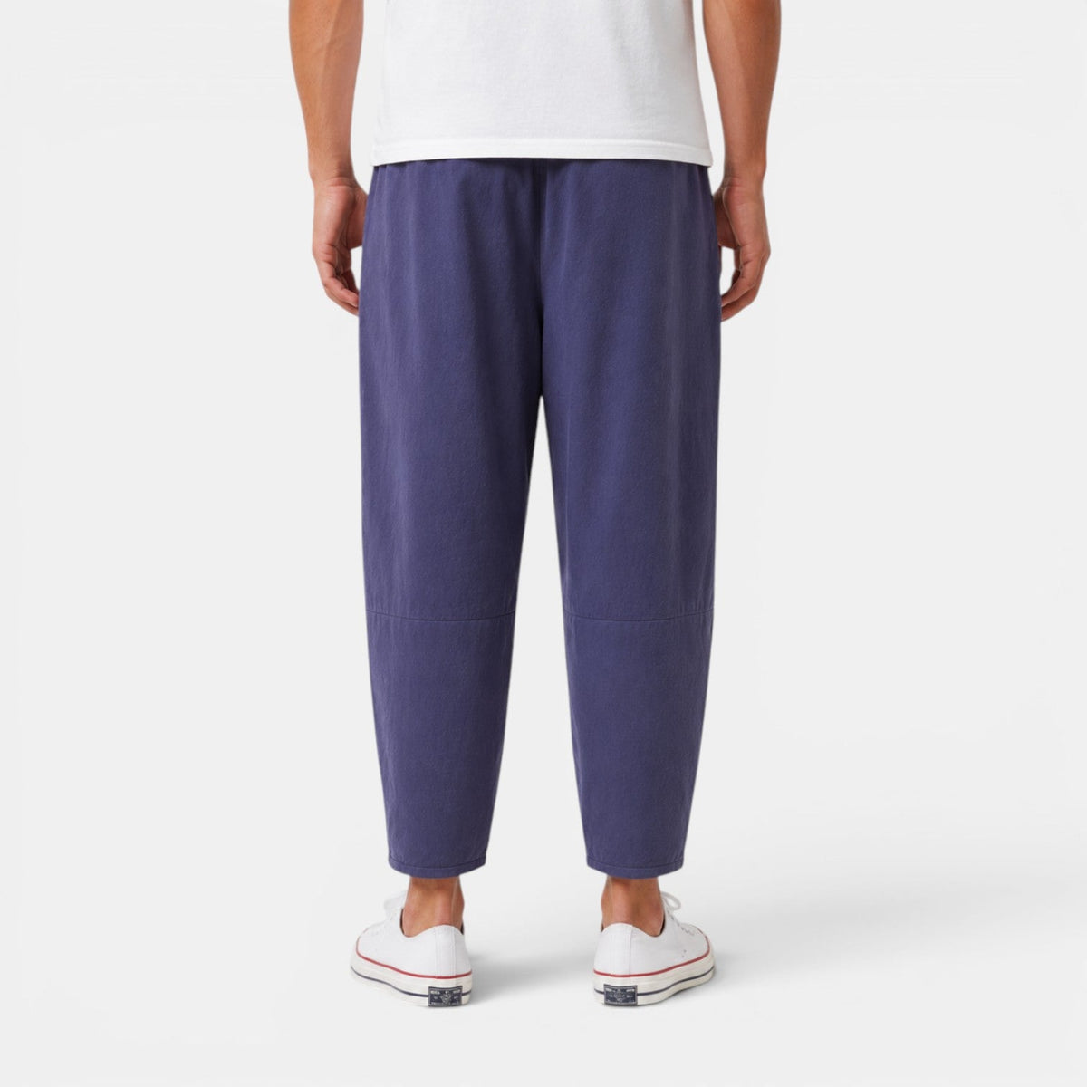 Męskie spodnie haremki z wiązanym pasem-Pants for Men-Olave