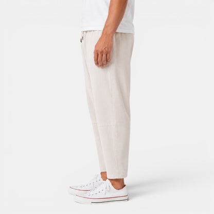 Męskie spodnie haremki z wiązanym pasem-Pants for Men-Olave