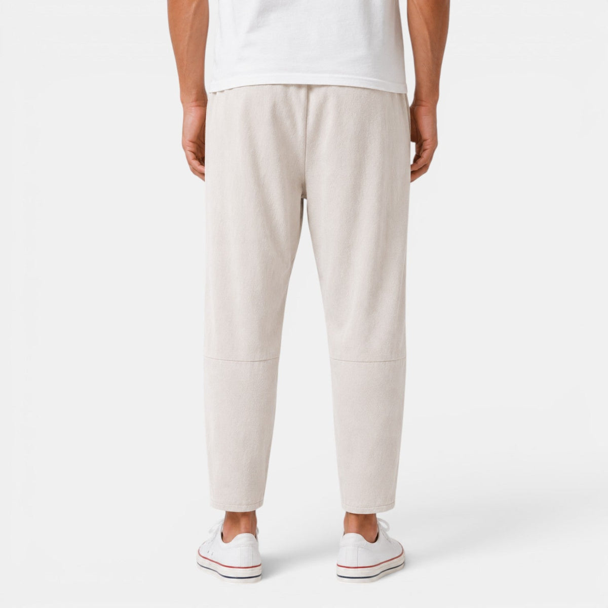 Męskie spodnie haremki z wiązanym pasem-Pants for Men-Olave