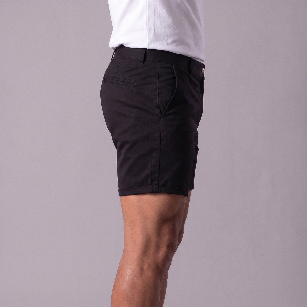 Męskie szorty chino z podwiniętym brzegiem-Shorts for men-Olave