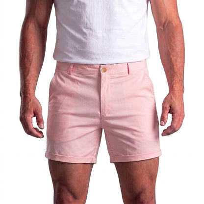 Męskie szorty chino z podwiniętym brzegiem-Shorts for men-Olave