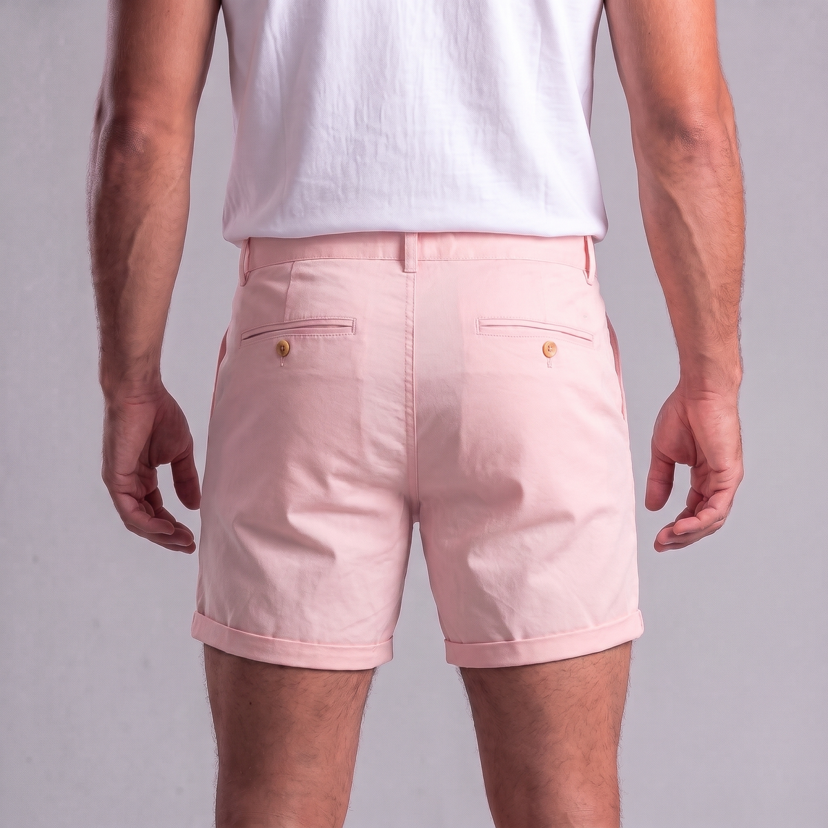Męskie szorty chino z podwiniętym brzegiem-Shorts for men-Olave