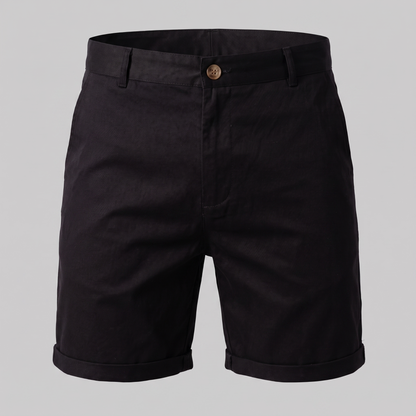 Męskie szorty chino z podwiniętym brzegiem-Shorts for men-Olave