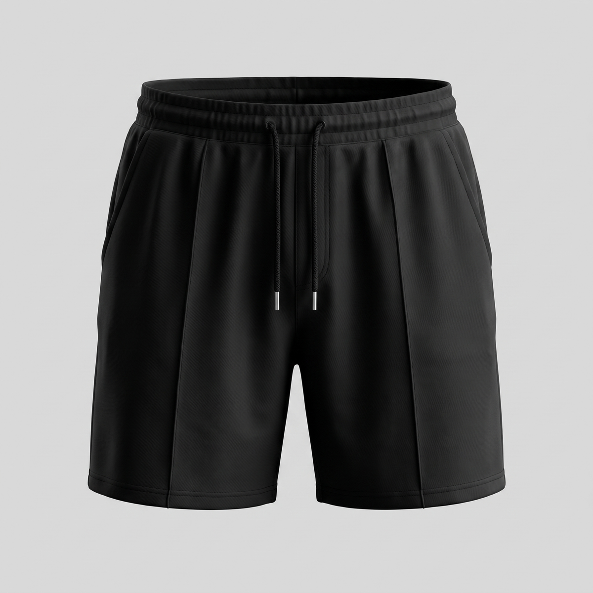 Męskie szorty dresowe ze sznurkiem i przeszyciami-Shorts for men-Olave