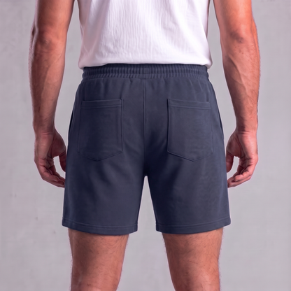 Męskie szorty dresowe ze sznurkiem i przeszyciami-Shorts for men-Olave