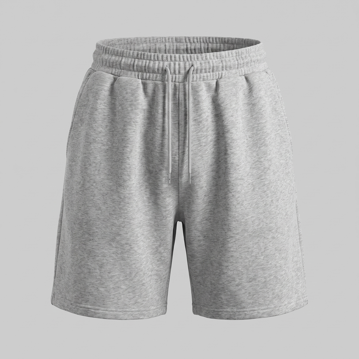 Męskie szorty dresowe ze sznurkiem i przeszyciami-Shorts for men-Olave