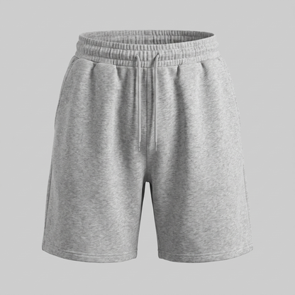 Męskie szorty dresowe ze sznurkiem i przeszyciami-Shorts for men-Olave