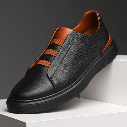 Męskie wsuwane sneakersy z kontrastowym paskiem-Footwear for men-Olave