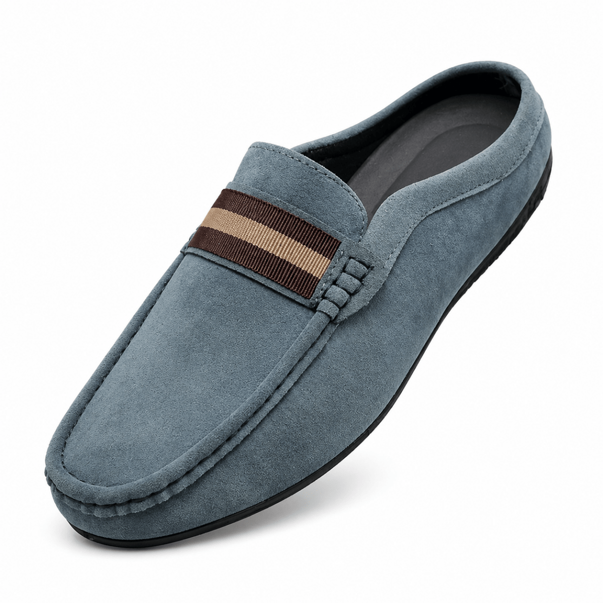 Męskie zamszowe mokasyny wsuwane-Footwear for men-Olave