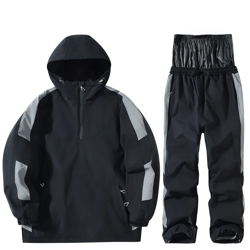 Unisex komplet narciarski z kapturem i zamkiem pod szyją-Sets for women-Olave