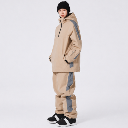 Unisex komplet narciarski z kapturem i zamkiem pod szyją-Sets for women-Olave