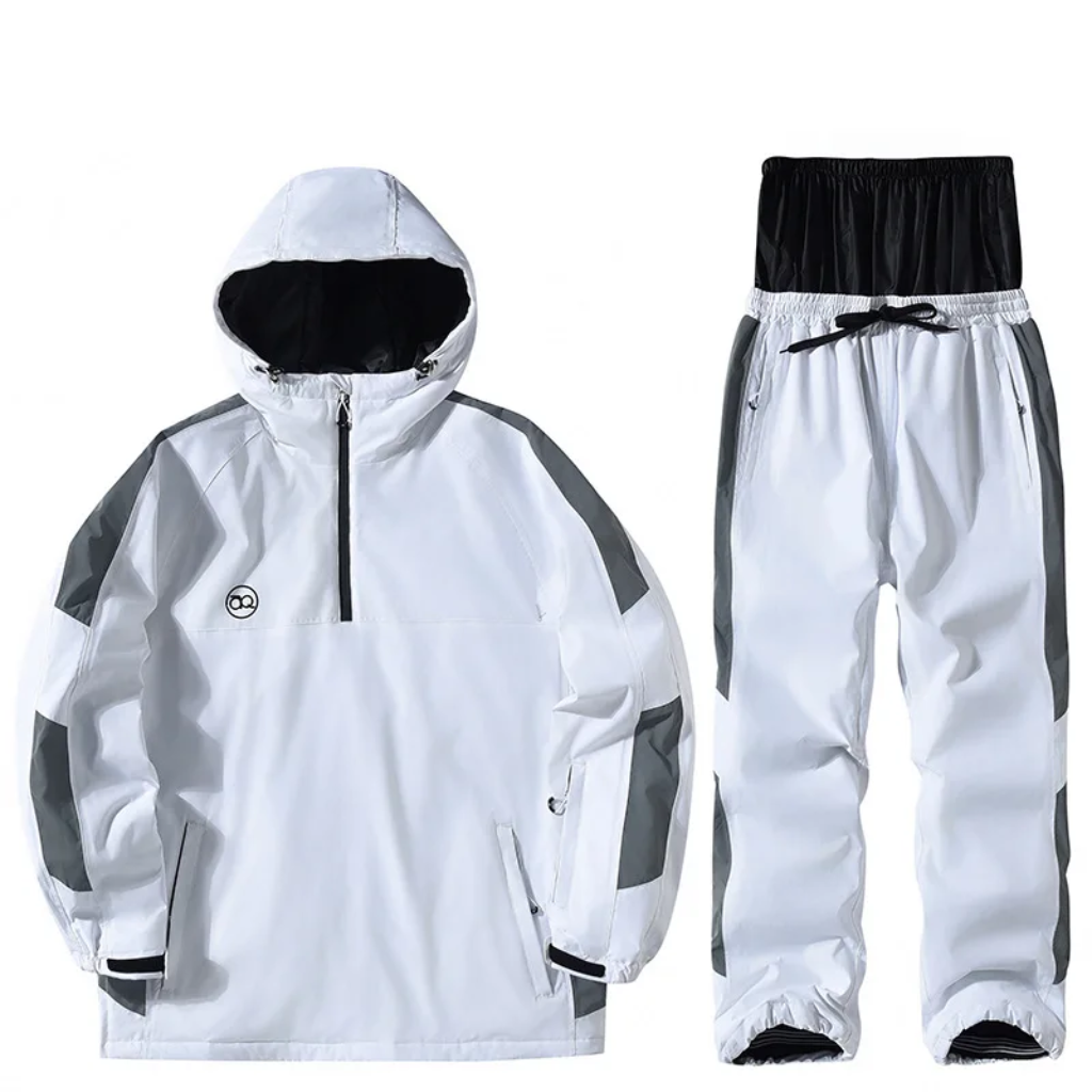 Unisex komplet narciarski z kapturem i zamkiem pod szyją-Sets for women-Olave