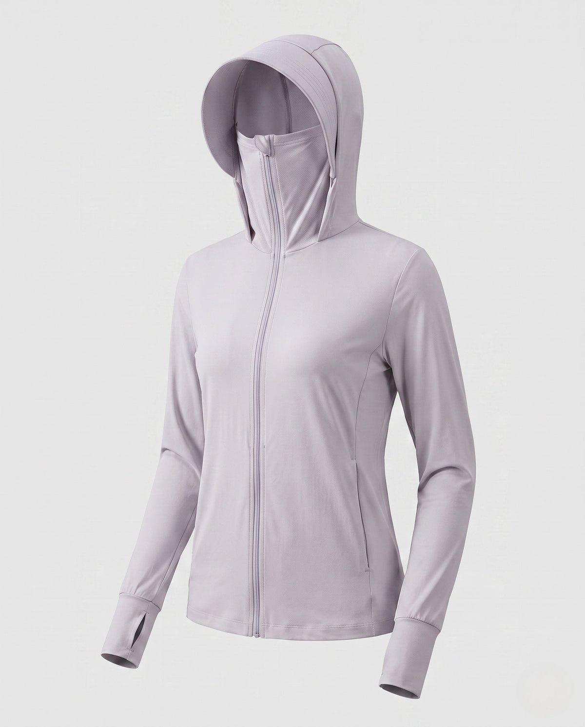 Damska bluza dresowa z kapturem i zamkiem błyskawicznym-Jacket for women-Olave