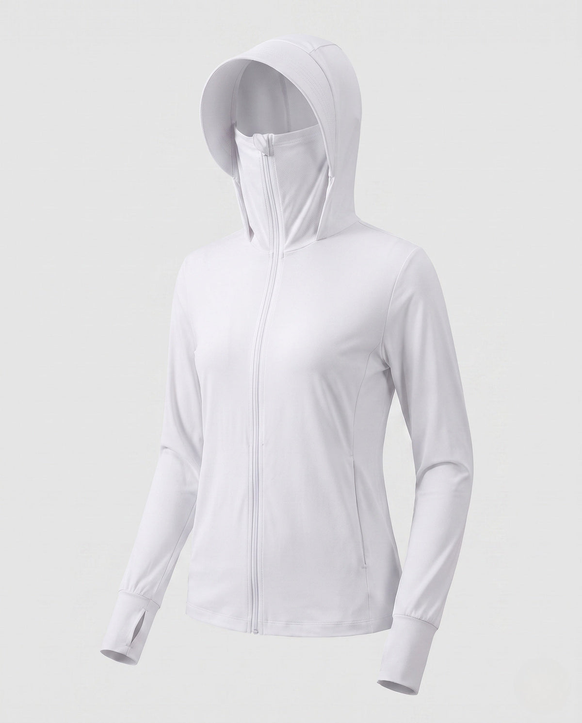 Damska bluza dresowa z kapturem i zamkiem błyskawicznym-Jacket for women-Olave