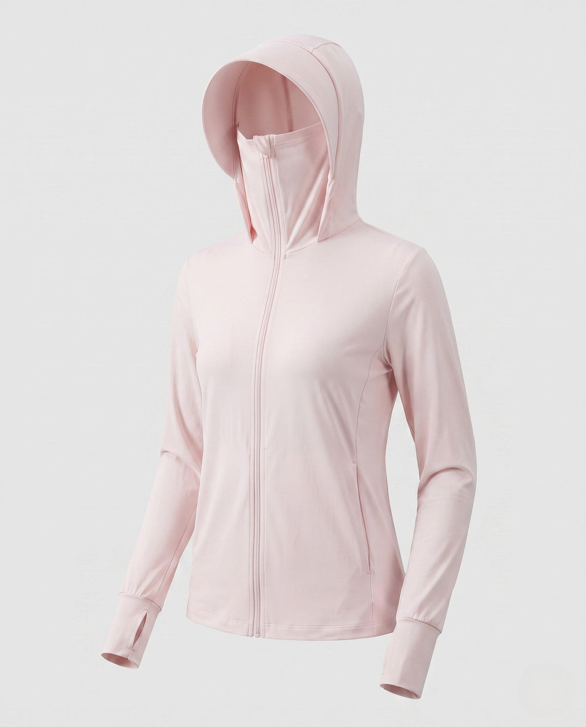 Damska bluza dresowa z kapturem i zamkiem błyskawicznym-Jacket for women-Olave