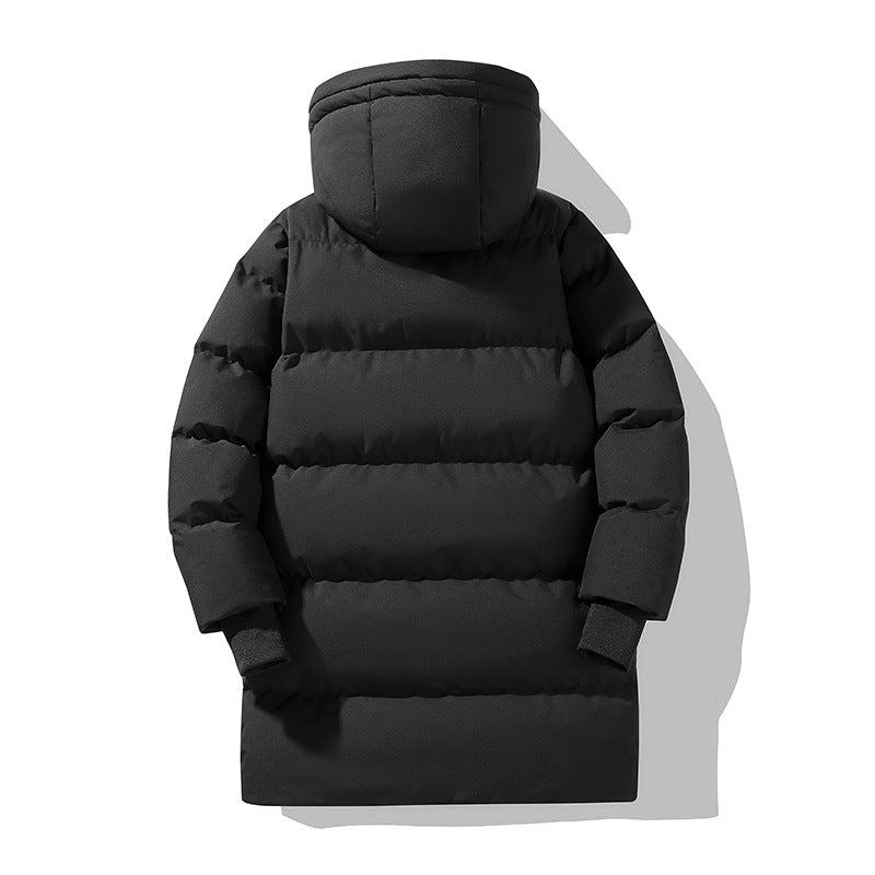 Damska długa kurtka puchowa z kapturem-Jacket for women-Olave